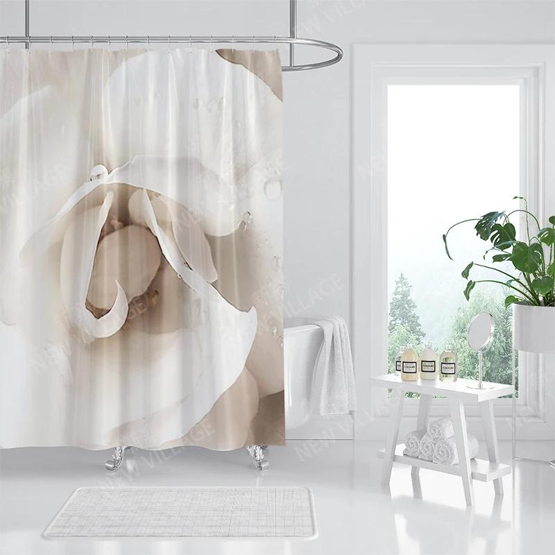 Textile Article Light Waterproof Fabric Shower Curtains Bathroom Curtain Accessories 180X200 Bath Curtain For Shower 240*200 Nordic Boho Decoration