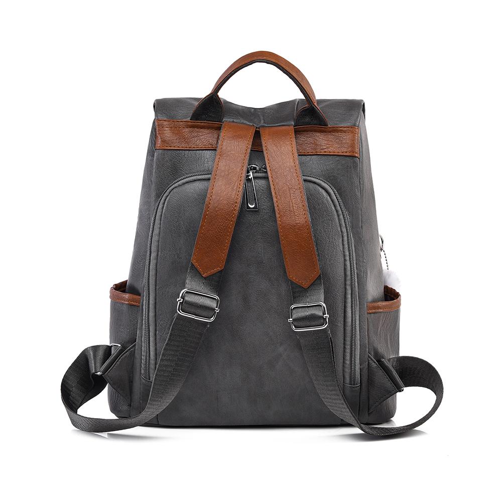 PU Backpack Female Commuter Backpack Student School Bag