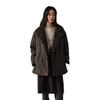 GREEN BELT Women's Faux Fur Lapel Mid-Length Coat