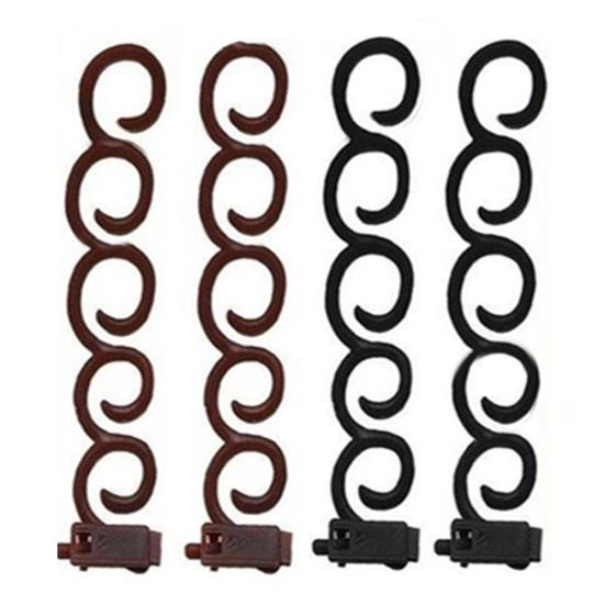 4Pcs/Set Hair Braider Roller Twist Styling Party DIY Clips Wedding Curling Tools