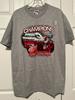 Red Wings 2008 Stanley Cup Champions Gray T Shirt Official Locker Room SIZE L Unisex T-Shirt