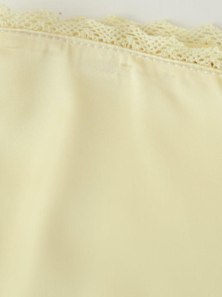 Spring 2026 Women's Silk Satin Camisole & Button Decor Shorts Set - European & American Style