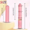 Dual Motor Realistic Thrusting Dildo Vibrator With Heating 10 Mode Sex Toys Vibrator Clitoral Stimulator For Anal Stimulation