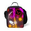 Luxus Neuheit Umhängetasche Geometry Dash Brotdose Thermoisolierung Essen Lunchtasche 3D-Druck Picknick Isolierte Handtaschen Eisbeutel