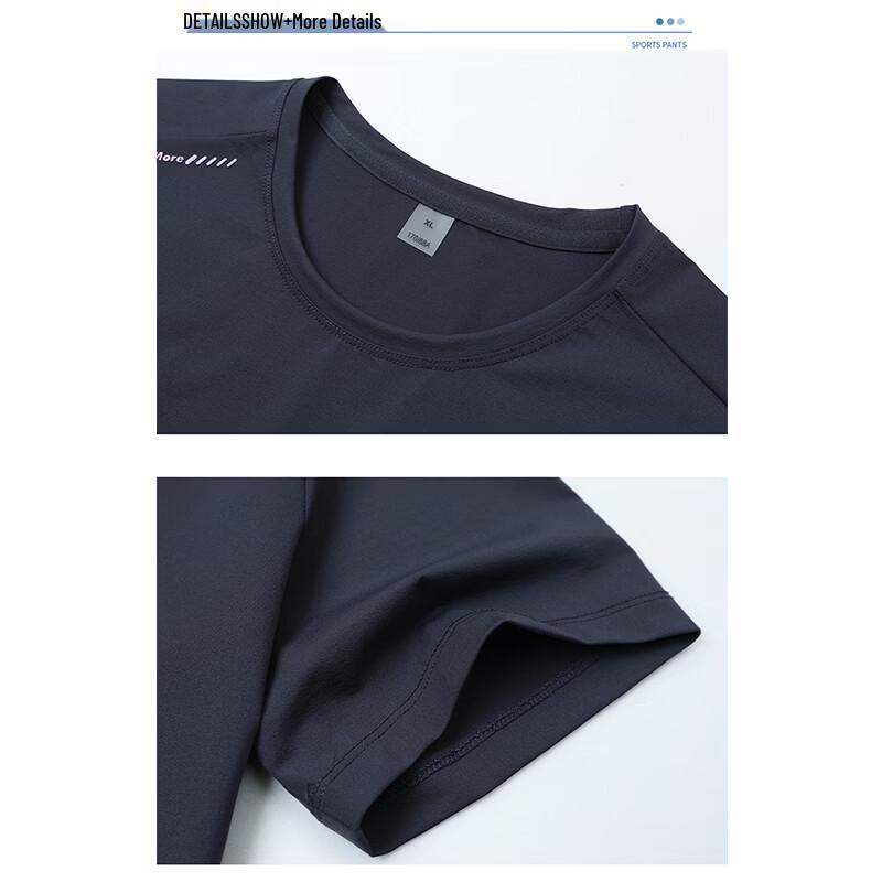MIIOW Men's Summer Casual Short Sleeve T-shirt & Shorts Set