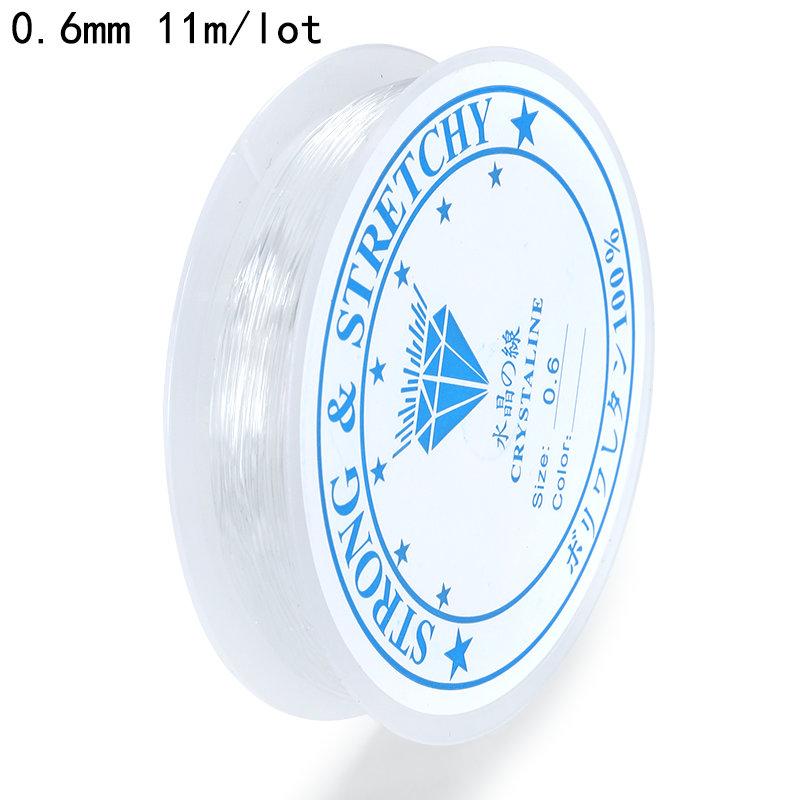 0.5-1.0mm Elastic Cord Beading Thread Stretch String Fibre Crafting Line for Jewelry Making DIY Seed Beads Pony Beads Bracelets
