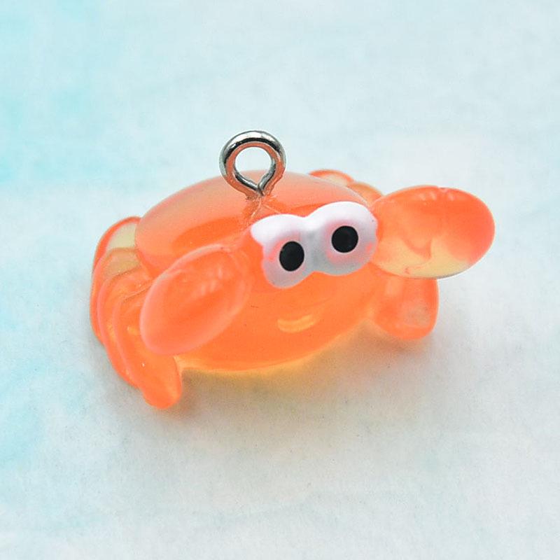 Cute Cartoon Marine Animal Resin Keychain: Octopus, Dolphin, Crocodile, Turtle Pendants
