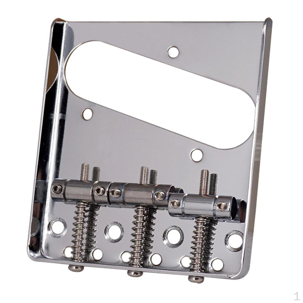 3 Saddles Bridge with Pickup Hole for TL Electric Guitar