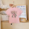 Boys' And Girls' Casual Short-sleeved T-shirts For Summer, Cute Horse-themed Children's T-shirts