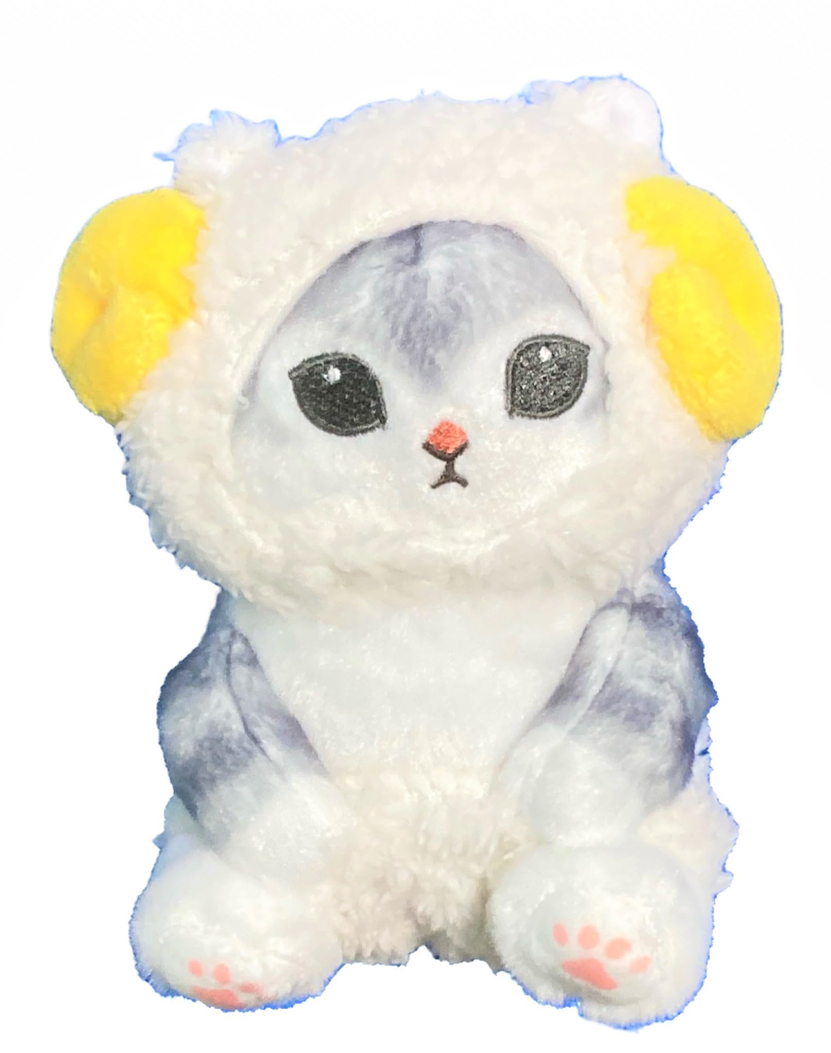

mofusand Sheep Cat Plush Toy, Approx. 15cm (White)