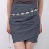 Atmospheric metal waist chain, women's adjustable dress waist, multi-layer premium chain belt.