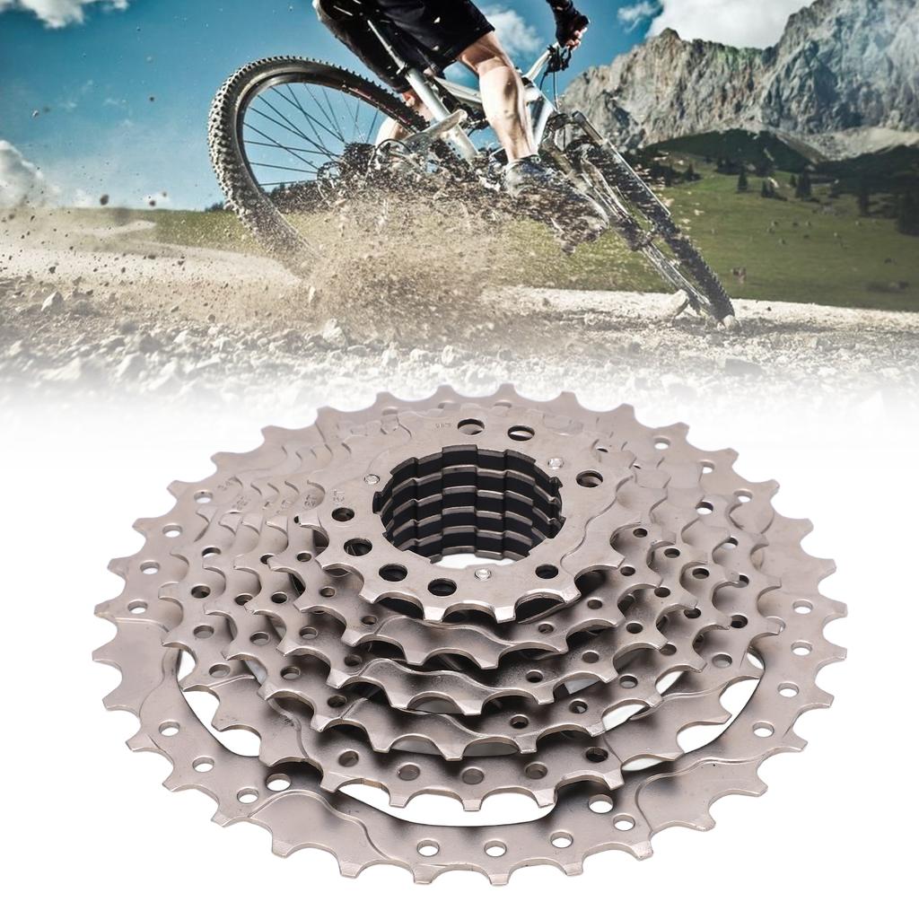 8-Gang 11‑34T Fahrrad-Freilauf Nickel-Chrom-Stahl Mountainbike-Kassette Freilauf-Ersatz