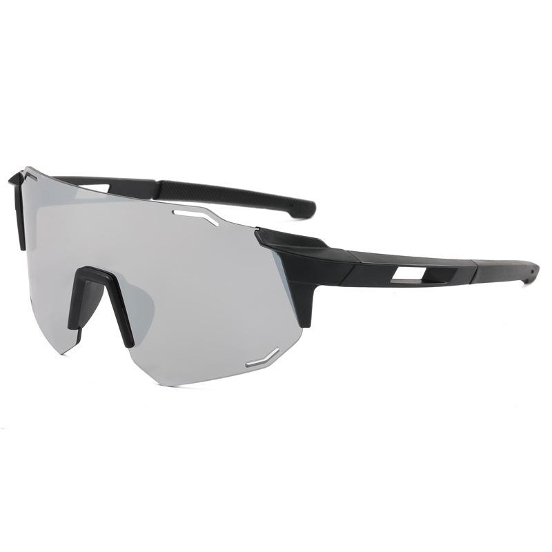 Велосипедные очки Цветные уличные очки для бега Спортивные ветрозащитные очки Защитные очки 05 серебряный
