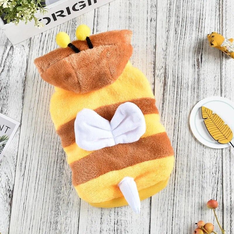 

Gelbe Biene Große Hund Jacket Für Französisch Bulldog Winter 8XL Goldene Reteriver Große Haustier Kleidung Хэллоуин Костюм Katze Bekleidung