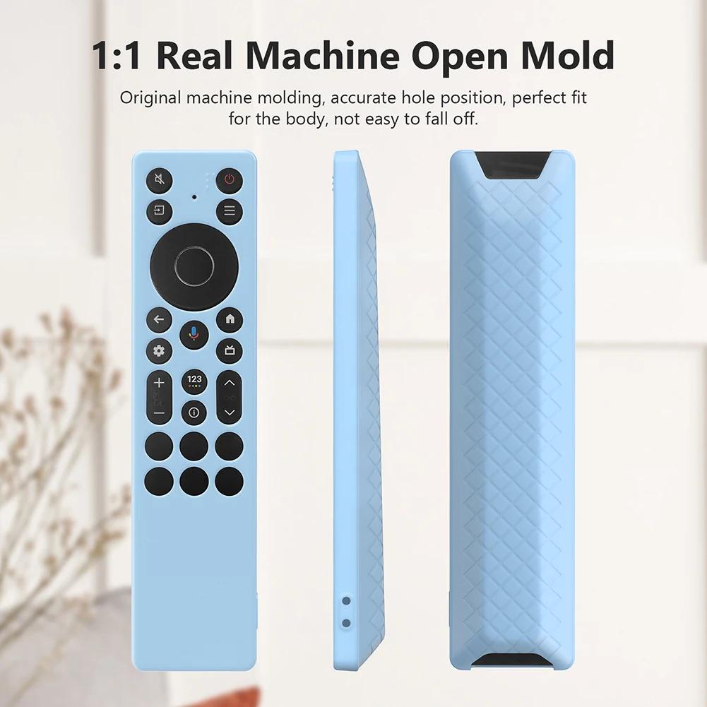 For TCL RC923A/RC813A Silicone Remote Control Case with Lanyard Drop-Proof RC Protective Cover Anti-Scratch Television RC Shell