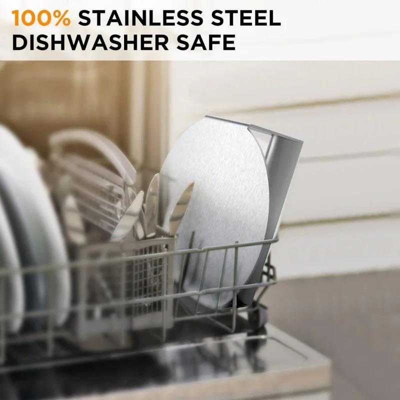 Hamburger Meat Press 430 Stainless Steel Non-Stick Meat Burger Press Circular Square Burger Kitchen Tool Meat Press