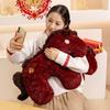 Chinese New Year Horse Plush Toy Sofa Cushion With Pp Cotton Filling For Living Room Decor
