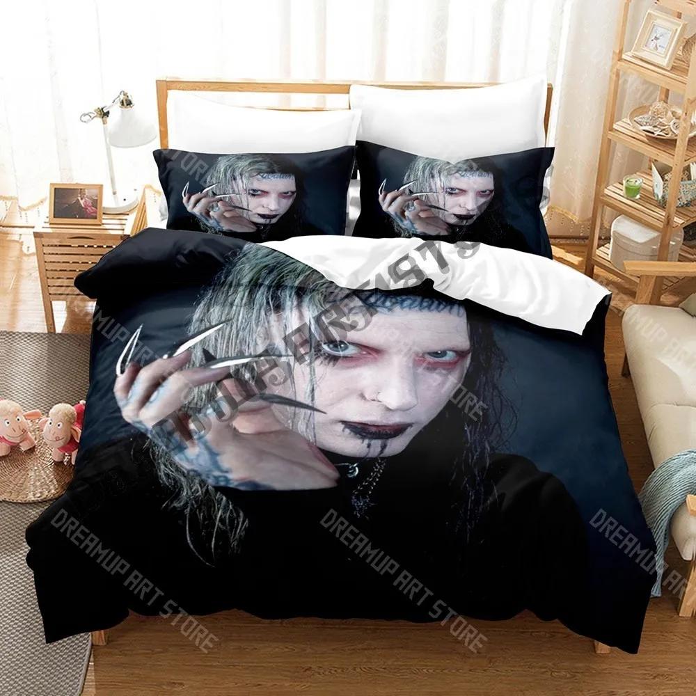 3D Print Ghostemane Band Bedding Set Single Twin Full Queen King Size Bed Set Adult Kid Bedroom Duvetcover Sets Anime Bed