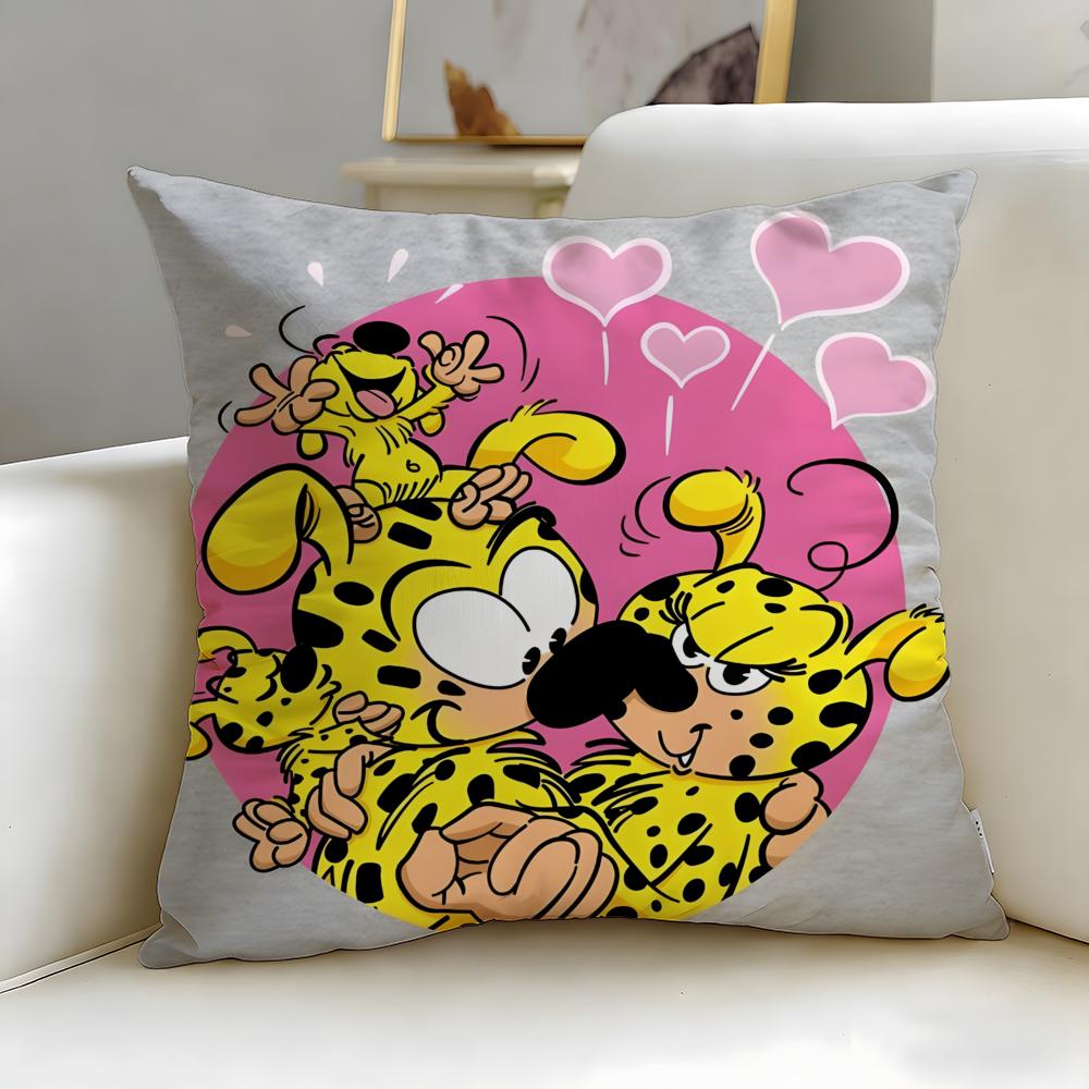 Klassische Cartoon Marsupilami Kissenbezug Weich Leicht zu Waschen Kissenhülle Vielseitig für Sofa Bett Reisen und Büro