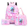 3Pcs/set Cartoon Demon Hunters Printed Backpack with Lunch Bag Pencil Case for Teenager Girl Boy Large Capacity Waterproof Bookbag Gift Mochila