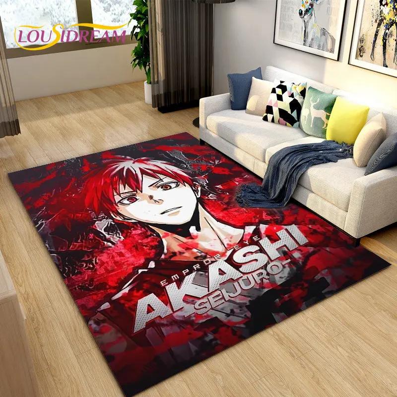 Kuroko's Basketball Anime Cartoon Area Rug,Carpet Rug for Living Room Bedroom Sofa Doormat Decoration, Kids Non-slip Floor Mat