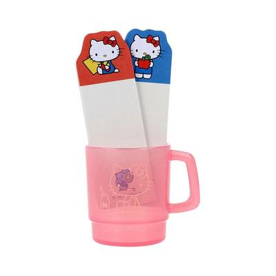 Sanrio Hello Kitty Sticky Notes In a Cup Case (Red) Japan NEW Sanrio Characters