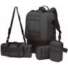 Tactical Backpack for Men Women, Large Waterproof Military Backpack Detachable Molle Backpack Army Assault Pack (Khaki)