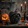Gothic Skull Apple Decor 3D Printed Tabletop Ornament, Creative Statue with Skulls, Artistic Shaped Statues Realistic Desktop Sculpture, Skeleton
