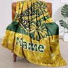 Yellow Cheerleaders Customize Your Name Blanket Warm Comfortable And Soft Blankets Are Suitable For Home Lunch Break Blanket Office Sofa Sofa Gift To
