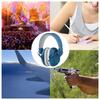 PLMQAZ Soundproof Earmuffs for 26db Soundproof for and Hearing Noise Reduction Children, Headphones, Foldable, Students, Sleep, Study, Relief, (Blue)
