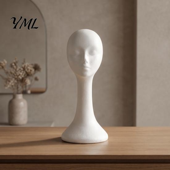 Testa Manichino in Schiuma, Supporto Espositore per Cappelli Uomo Donna, Modello Leggero per Formazione Cosmetologica per Conservazione Parrucche Strumento per Acconciatura