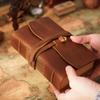 Genuine Leather Bound Daily Notepad Crazy Horse Leather Journal Writing Notebook Vintage Travel Writing Journal Gifts
