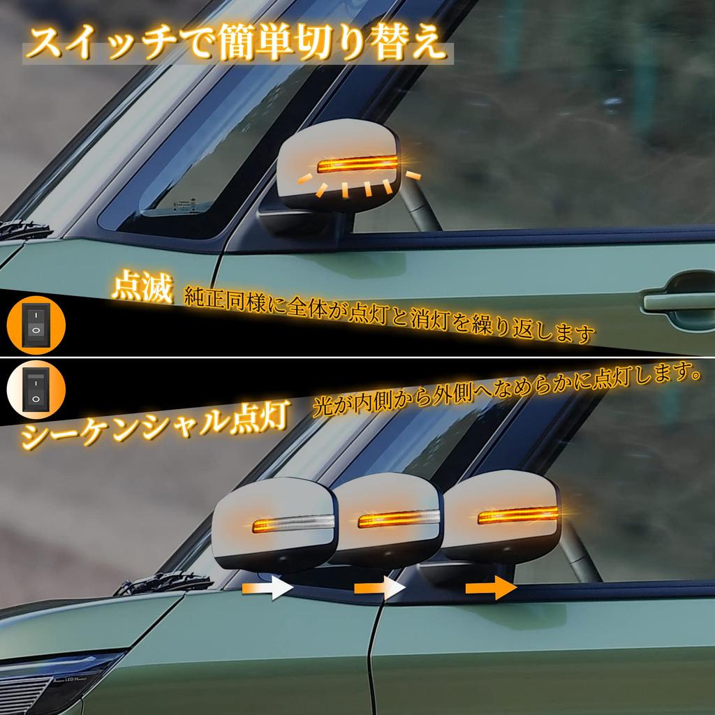 POPMOTORZ Mitsubishi Outlander GF7W/GF8W eK Wagon EK Custom EK Cross LED Sequentieller Spiegel Blinker