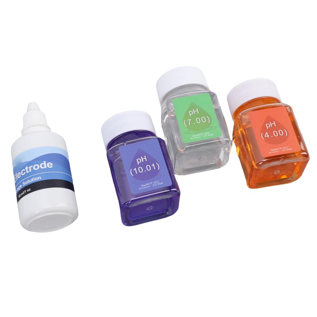 PH Calibration Solution Kit 50ML PH 7.00 4.00 10.01 Calibration Solutions with 30ML PH Probe Protective Liquid