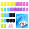 30PCS Craft Finger Sponge Daubers with Storage Box ,Drawing Project Finger Painting Sponge Set for Card Making, Painting, Stampi