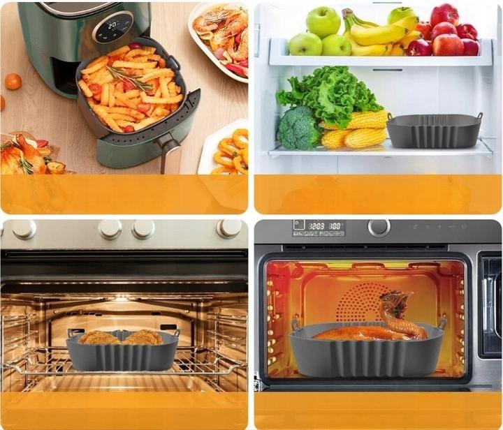 Silicone insert for AIR fryer, reusable baking form XL