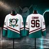 Mighty Ducks Adam Banks #99 Hokejový dres Pánsky Klasický Vintage Biely Šitý Hokejový Úbor Retro Filmový Hokejový Turistický Dres