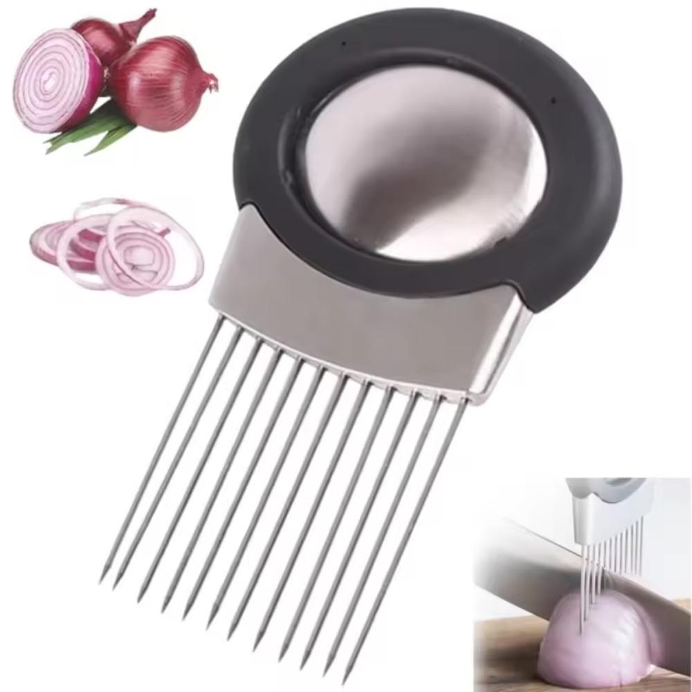 Non-slip Handle Onion Holder Ergonomic Meat Tenderizer Tomato Fork Kitchen Newbie