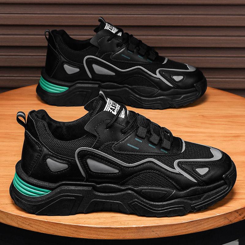 Herrenschuhe neuer Trend Sommer atmungsaktive Sport-Freizeitschuhe Laufen vielseitig Student Mesh erhöhende Schuhe