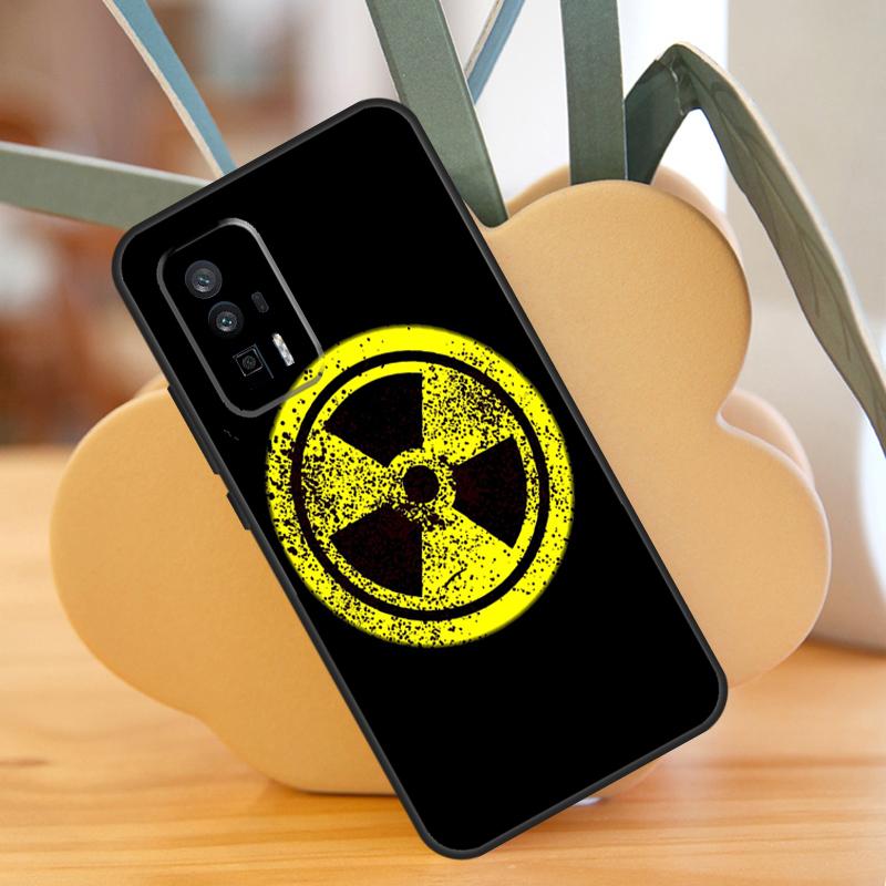 Nuclear Radiation Warning Sign Case For POCO F6 Pro X6 X5 X3 F3 F5 M6 M5s Xiaomi 13T Pro 11T 12T 12 13 Lite 14 Ultra Cover
