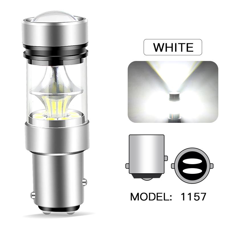 2PCS LED Bulb 1156 BA15S P21W 1157 BAY15D P21/5W BAZ15D P21/4W 3157 P27/7W T25 7443 W21/5W T20 Brake Reverse Turn Signal Lights