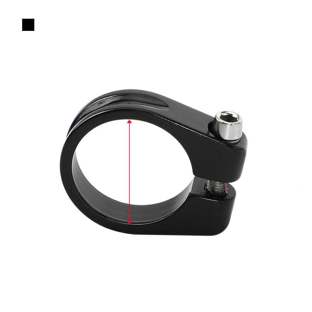 Aluminum Zinc Zinc Alloy Bike Seatpost Clamp Super Light Titanium Aluminum Tube Clamp  Riding Accessories 28.6mm чёрный