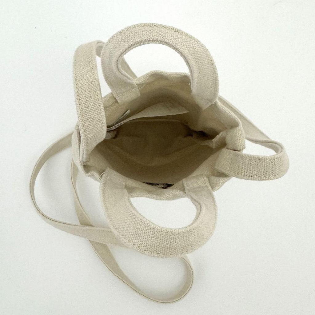 1118 One Point Animal Embroidery Mini Tote Bag Sacoche EU Baby Lou [Rootote] Adorable-A (02 Panda)