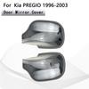 For Kia Pregio 1996 1997 1998 1999 2000 2001 2002 2003 Door Mirror Covers Tools Car Accessories Silver Car Rearview Stickers