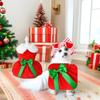 Soft Dog Winter Clothes Breathable Cats Christmas Dress Pet Outfit Santa Claus Dog Skirt  Xmas