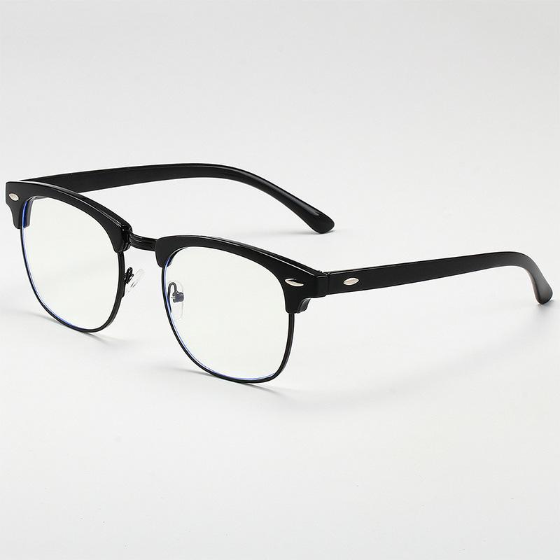 

Мужские ретро-очки для чтения и игр с защитой от синего света чёрный