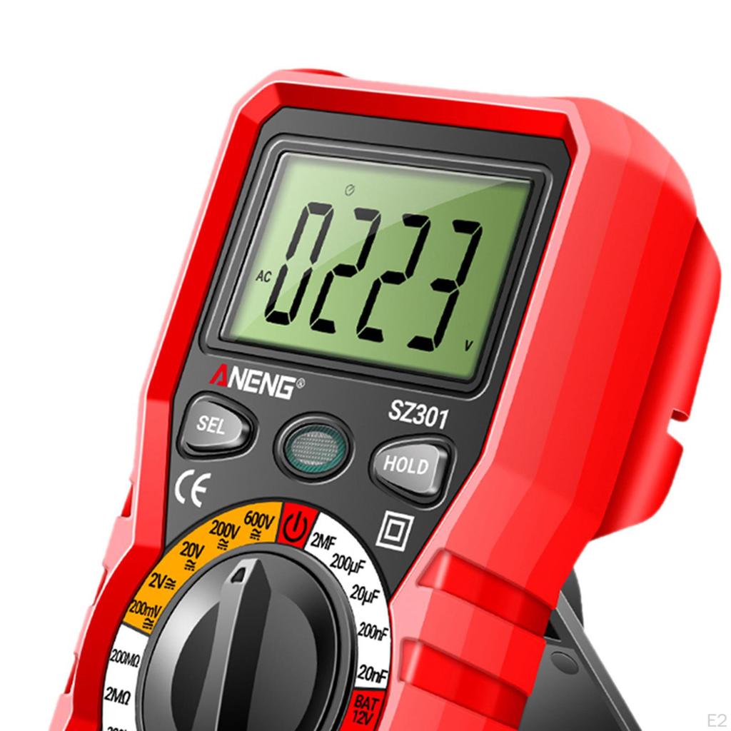 Test Meter Voltmeter High Precision Digital Display Multifunctional for Electrician Repairs