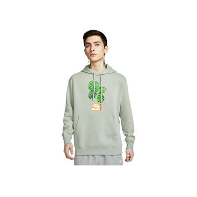 Club FW24 Lässiger Bequemer Fleecegefütterter Warmer Hoodie Herren Hoodies Horizon-Grün HQ2968-370
