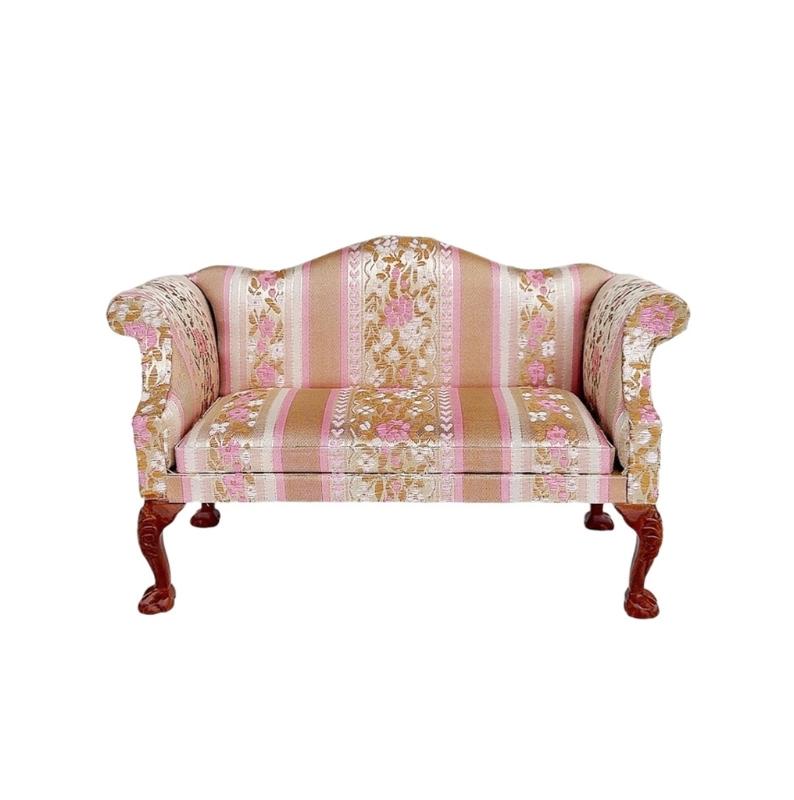 Miniature Single Sofa/ArmChair Model Figure For 1/6 Doll House Decoration Wood Kids Toy Furniture Scene Setting Decors