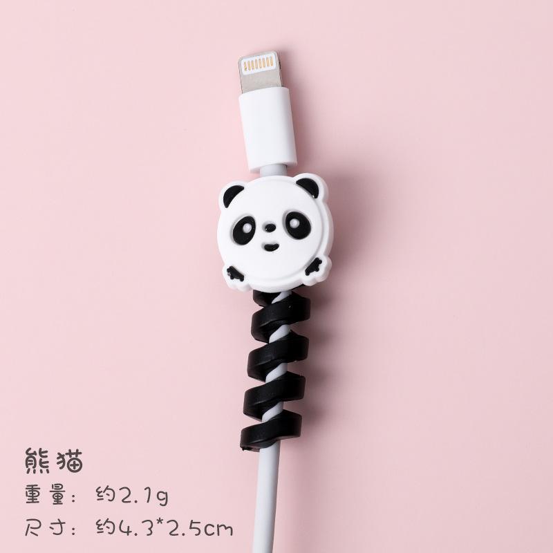 1Pcs Bear Cable for USB Protectors Organizer Cartoon Animal Charging Data Cord AVE